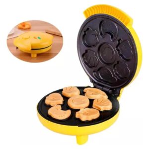 Maquina de Mini Cake Bolinhos Biscoito Bolo Desenho Animado Tesmostato Automatico 110v 1000W