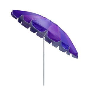 Guarda-Sol 2,13m Grande Metal Articulado Regulável com Bolsa de Transporte para Praia Piscina