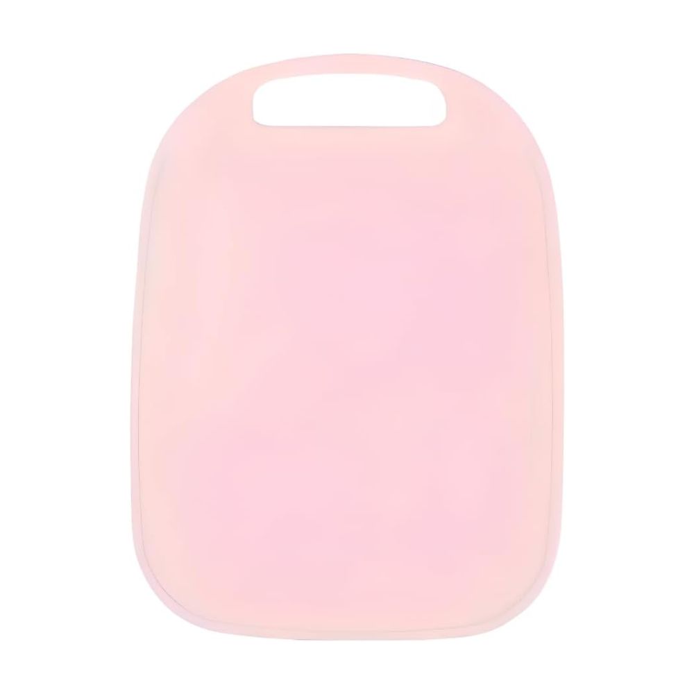 Kit Jogo De Utensílios De Cozinha 4 Peças Faca Tábua Tesoura E Descascador Aço Inox Rosa - Imagem 5