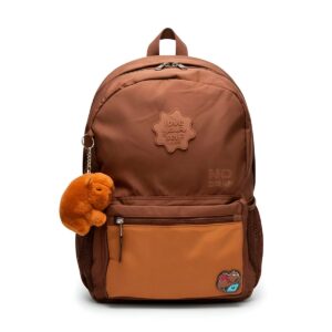 Mochila Feminina Resistente Semi Impermeável para Notebook Escolar Faculdade Passeio Viagem Marrom