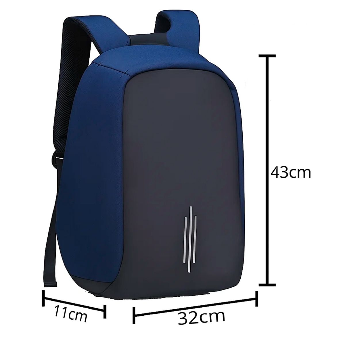 Mochila Bolsa Unissex Resistente Impermeável Antifurto para Notebook Trabalho Escolar Viagem - Imagem 6