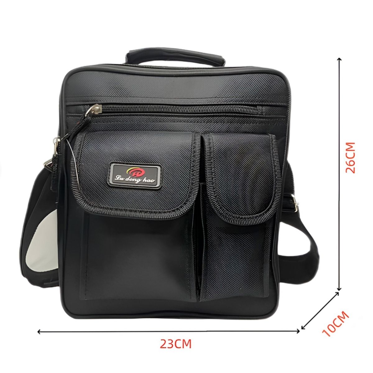 Mochila Bolsa Pasta Masculina Tiracolo Marrom Resistente Semi Impermeável Trabalho Escola Faculdade - Imagem 2