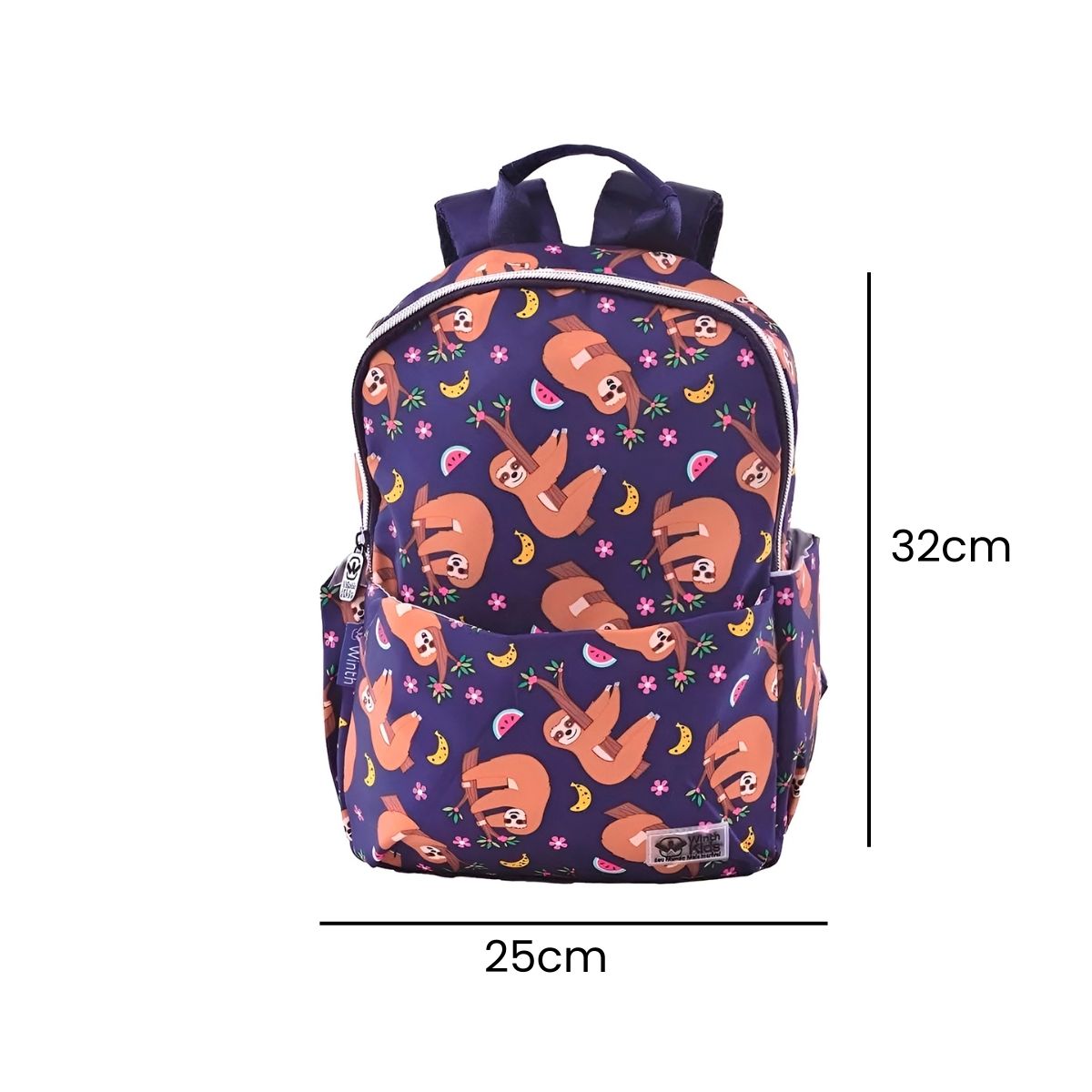 Mochila Bolsa Infantil Feminina Costas Escolar Escola Viagem Passeio Bicho Preguiça - Imagem 3