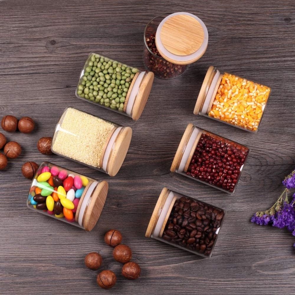 Pote de Borossilicato com Tampa de Bambu 550 ml - Imagem 4