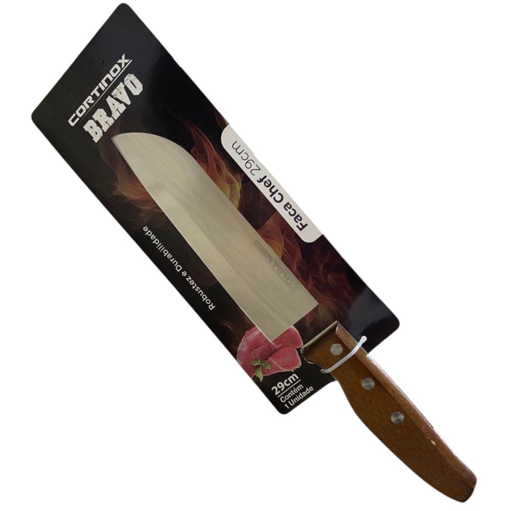 Faca Chef 29cm com Cabo de Madeira - Imagem 3