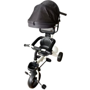 Triciclo Infantil com Empurrador Comfort Branco
