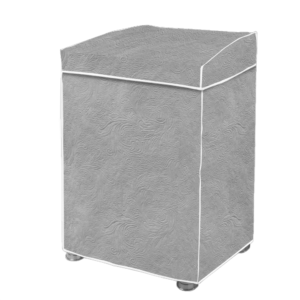 Capa Maquina de Lavar Flanelada Cinza Perolizada M