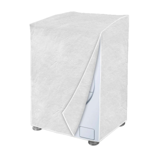 Capa Maquina de Lavar Flanelada Branca Perolizada GG