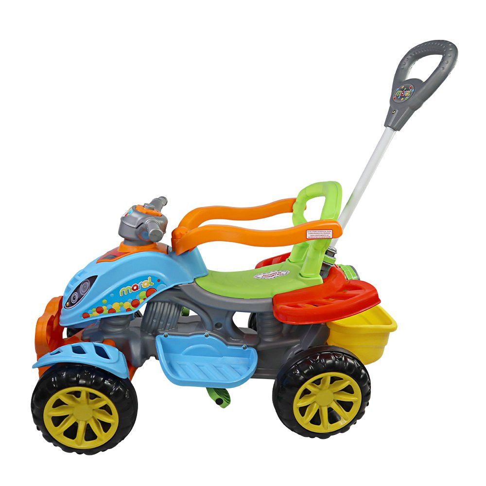 Quadriciclo Infantil Carrinho De Passeio Moto Menina Menino - Colorido - Imagem 2
