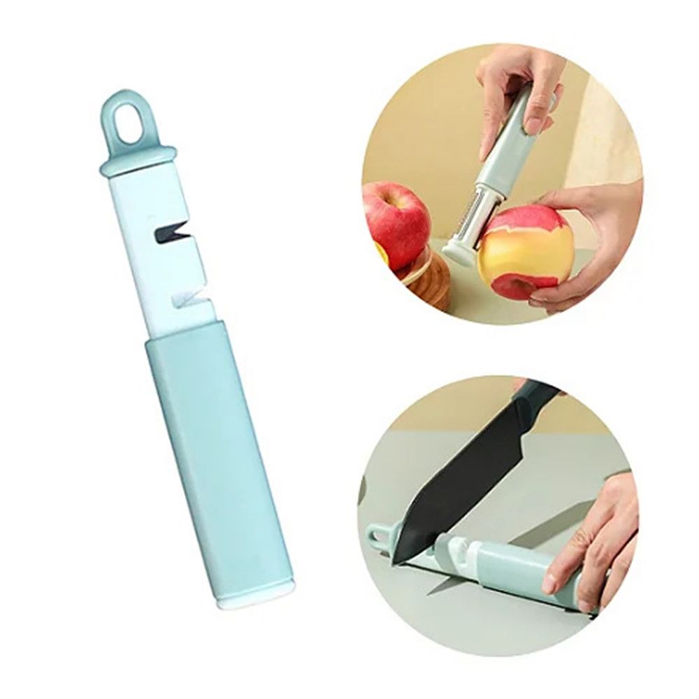 Descascador e Afiador de Facas - Verde Água - Imagem 3