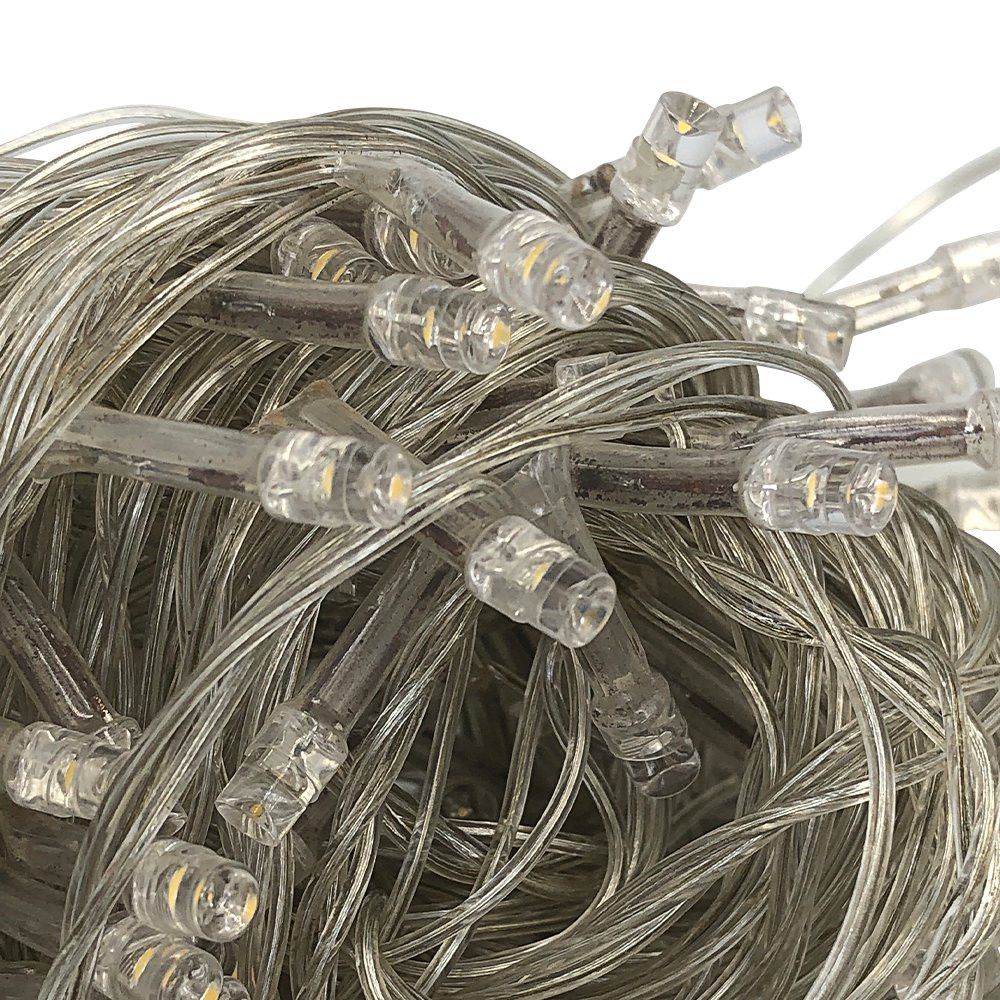 Pisca Pisca com 100 LEDs de 9 Metros com 8 Funções - 127v Branco Frio - Imagem 3