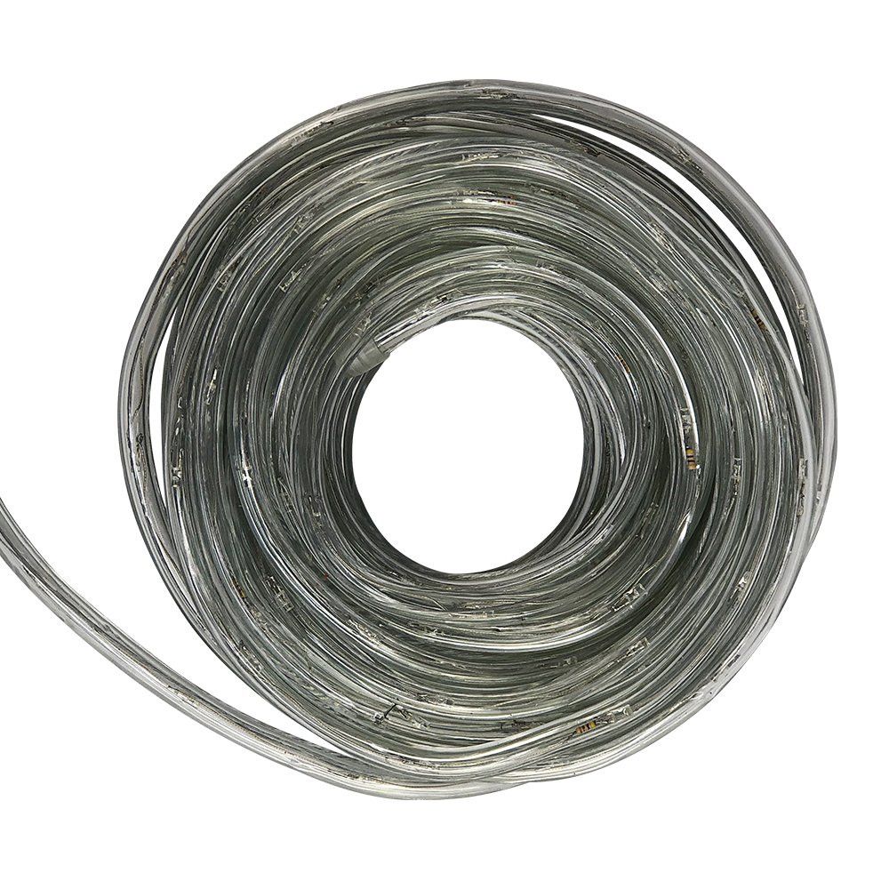 Mangueira Led Pisca Pisca com 8 Funções Redonda à Prova D'Água de 10m Branco Quente - Imagem 2