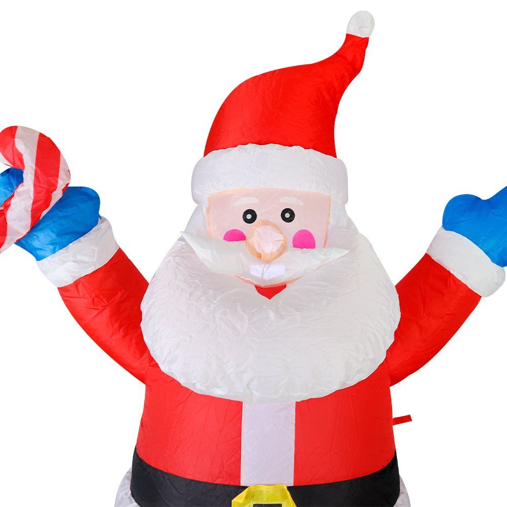 Papai Noel Infláel Sentado no Saco de Presente de 1,90m Bivolt - Imagem 2