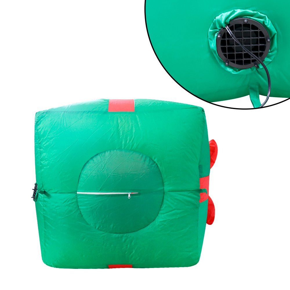 Papai Noel Infláel Sentado no Saco de Presente de 1,90m Bivolt - Imagem 3