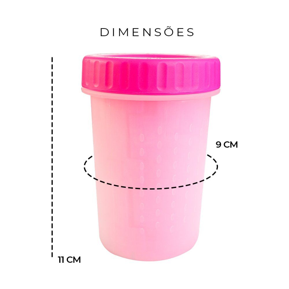 Lava-Patas para Cachorros Médios - Rosa - Imagem 7