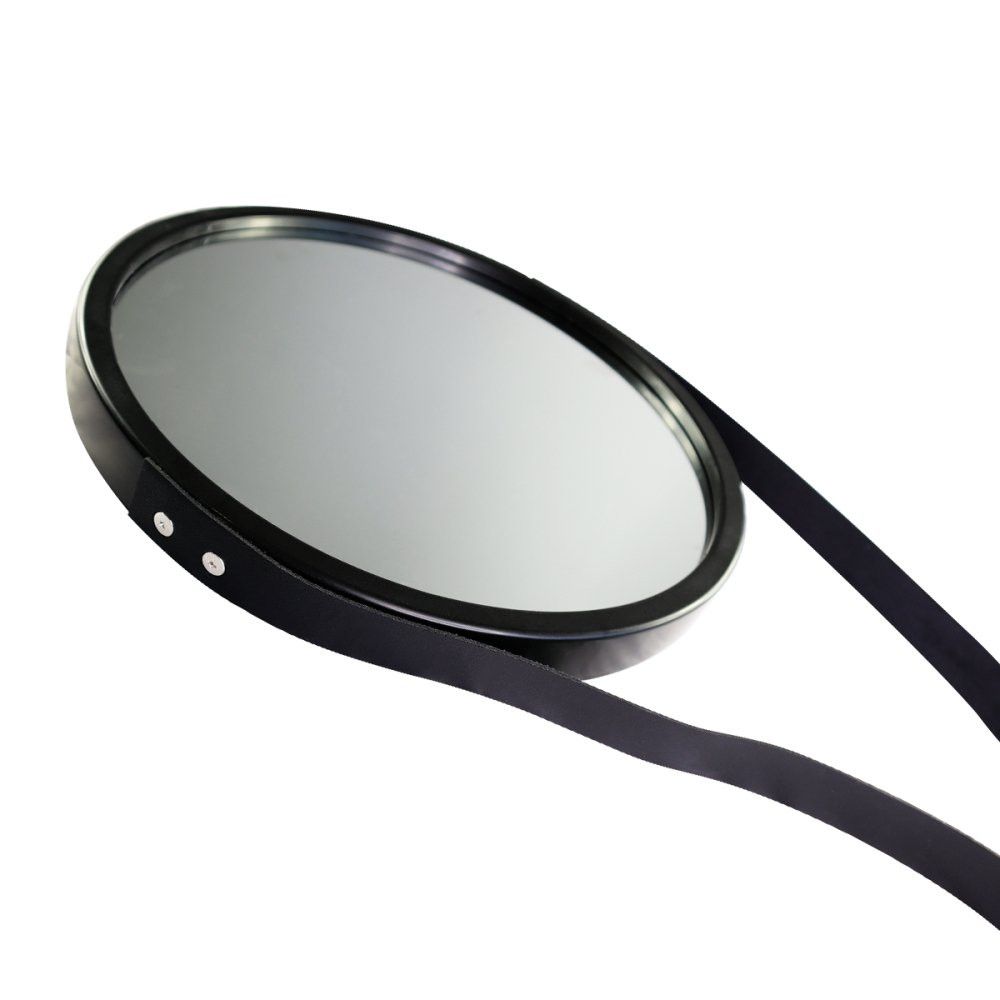 Espelho Decorativo Pequeno Redondo 33cm Preto - Imagem 3