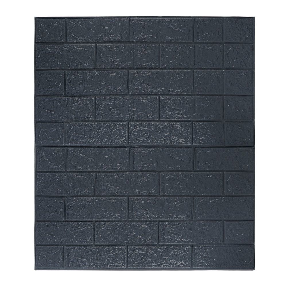 Placa Decorativa 3D 70X77CM Preta - Imagem 2