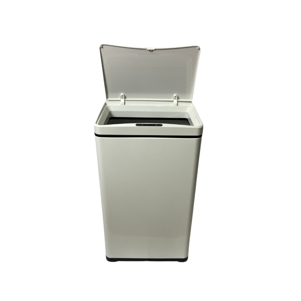 Lixeira Automática Retangular 50 Litros com Sensor - Branca - Imagem 4
