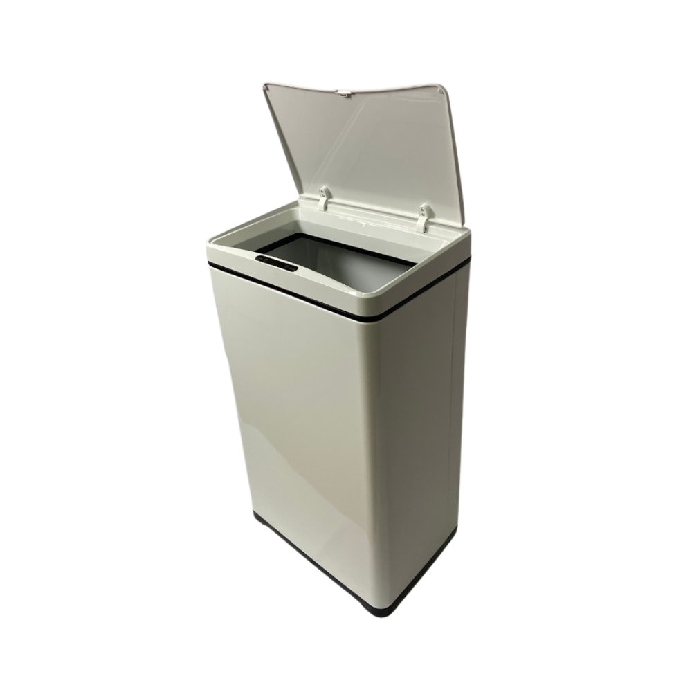 Lixeira Automática Retangular 50 Litros com Sensor - Branca - Imagem 5