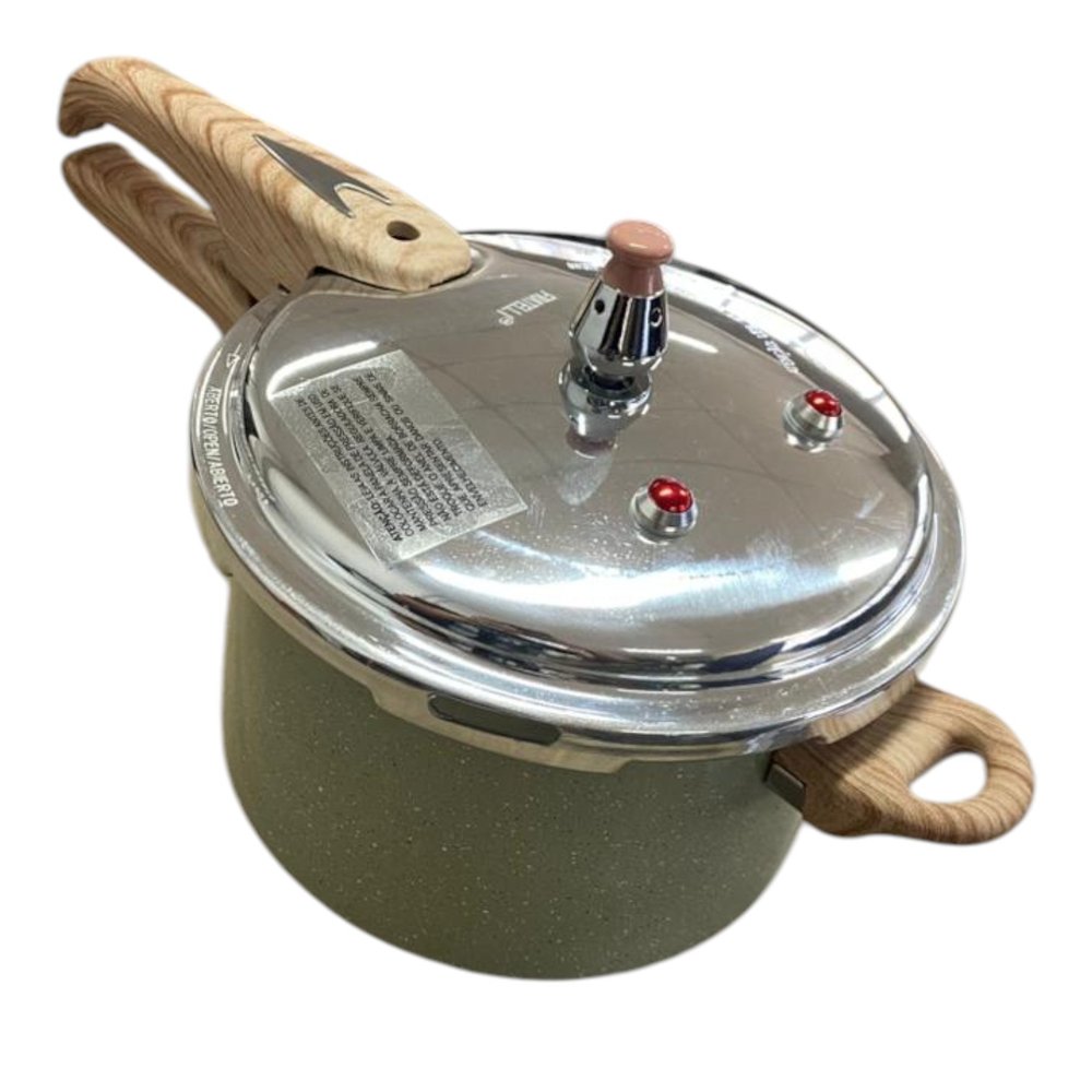 Panela de Pressão Max Chef Wood Indução 4,2L - Verde Acinzentado