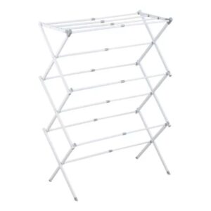 Varal Vertical Retrátil de Chão - Branco