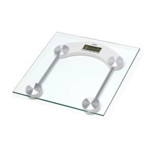 Balança Digital Corporal Até 180Kg Eletrônica de Vidro com Bateria - Mede Peso do Corpo
