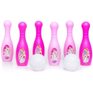 Jogo Infantil Boliche Unicórnio - 8 peças
