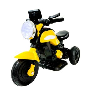 Mini Moto Elétrica Infantil Esportiva - Motinha Triciclo com Som e Luz com Bateria Recarregável - Bivolt - Suporta até 3