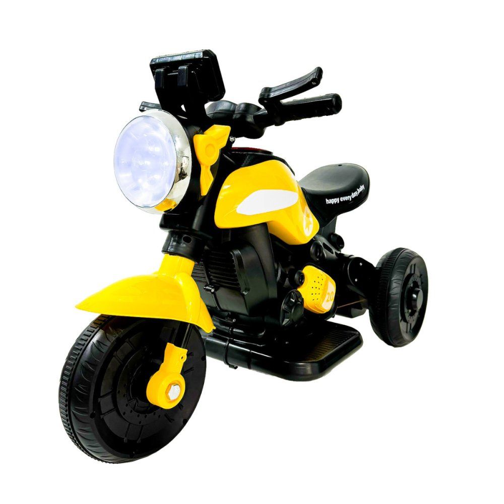 Mini Moto Elétrica Infantil Esportiva - Motinha Triciclo com Som e Luz com Bateria Recarregável - Bivolt - Suporta até 3