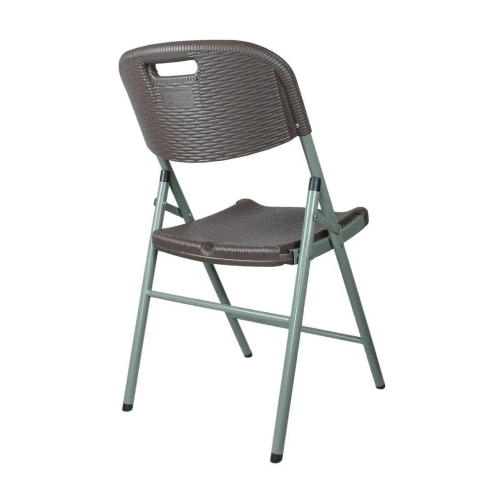 Cadeira Dobrável Camping Resistente até 100kg Estrutura de Aço Reforçado e Assento Confortável em Polipropileno, Fácil - Imagem 2