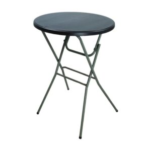 Mesa Bistro Dobrável Redonda - Ideal para Bar, Area Gourmet, Festa, Eventos, Lanchonete Cafeteria, Café, Bares, Churrasc