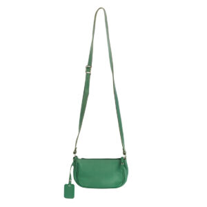 Bolsa Transversal de Couro Legítimo com Alça Carina Modelo:Verde