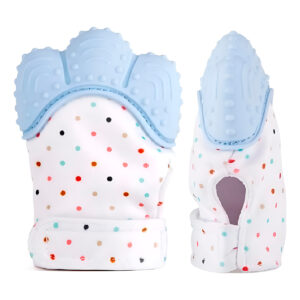 Luva Mordedor Silicone Bebê Dente Gengiva Alívio Distração