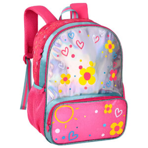 Mochila Costas Infantil Escolar Passeio Holográfica