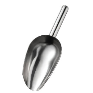 Pegador Aço Inox Gelo Pá Multiuso Barman Prateado
