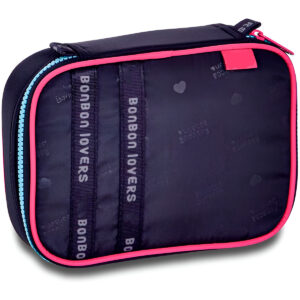 Estojo Box Escolar Fashion Multifuncional Passeio Cor Cor:Azul Marinho