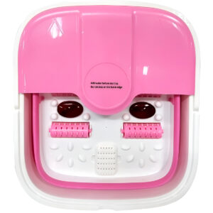 Hidromassageador Elétrico Banheira Spa Pés Pedicure Cor:Rosa