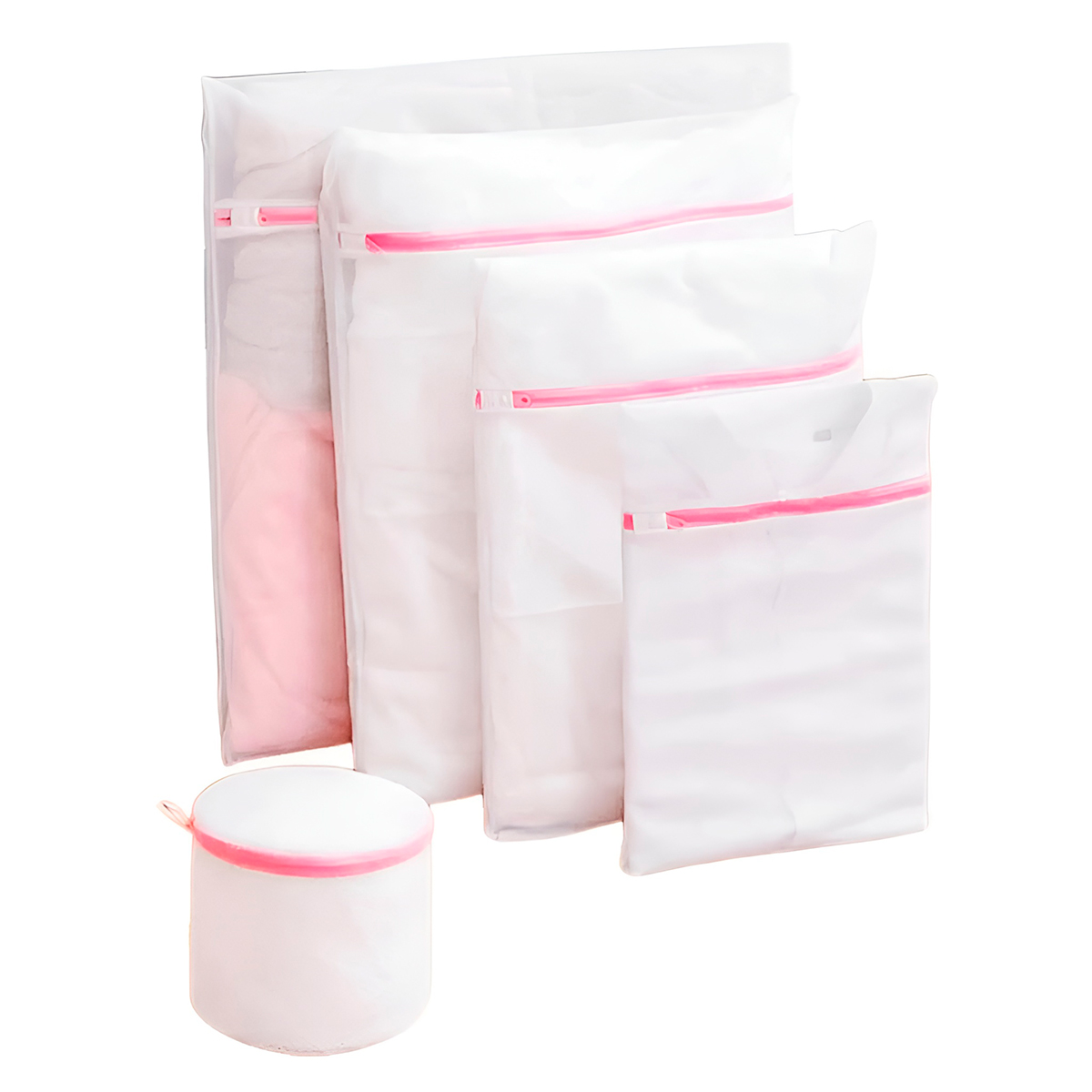 5 Sacos Protetores Poliéster Lavagem Reutilizáveis