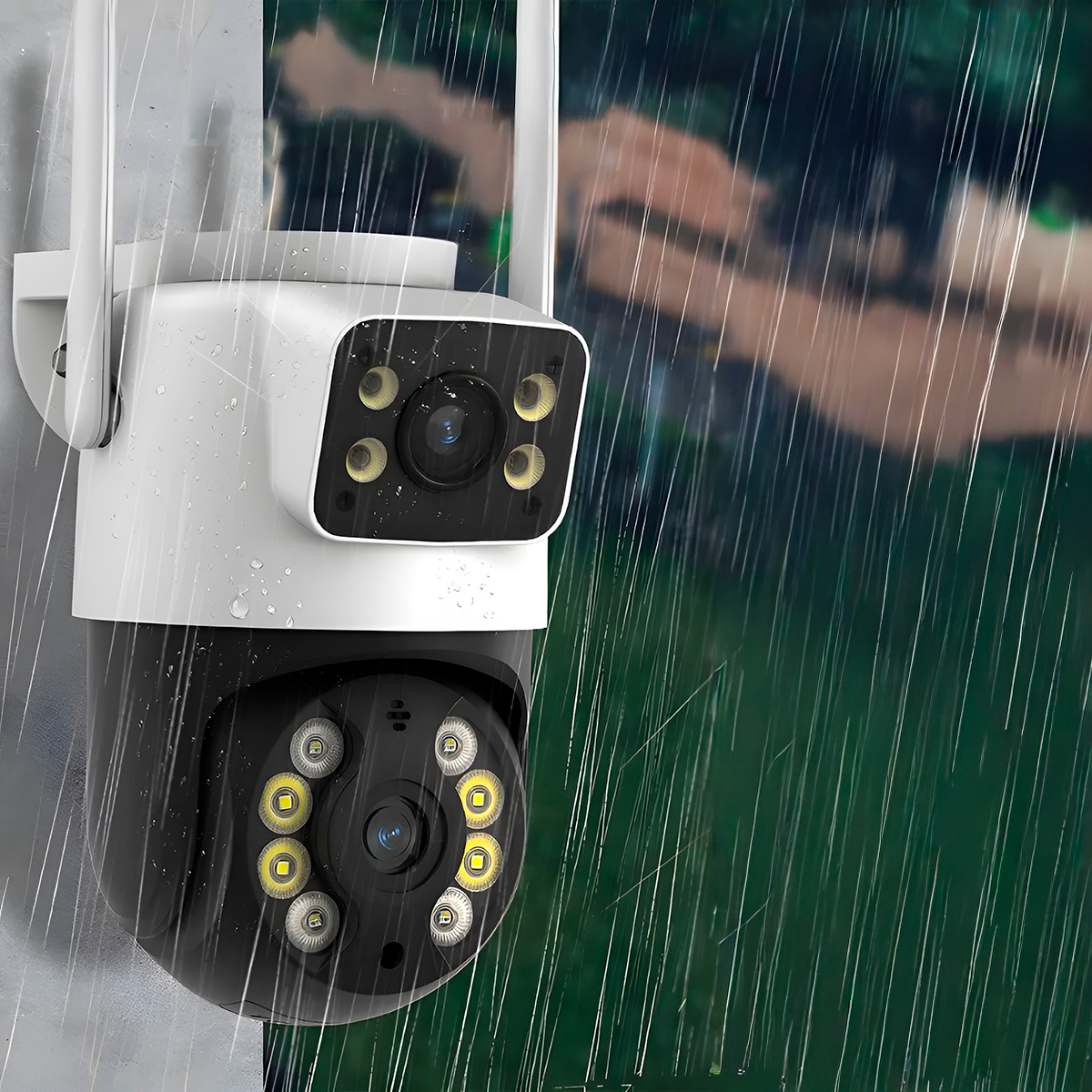 Câmera IP Sem Fio Lente Dupla Visão Noturna Segurança - Imagem 7