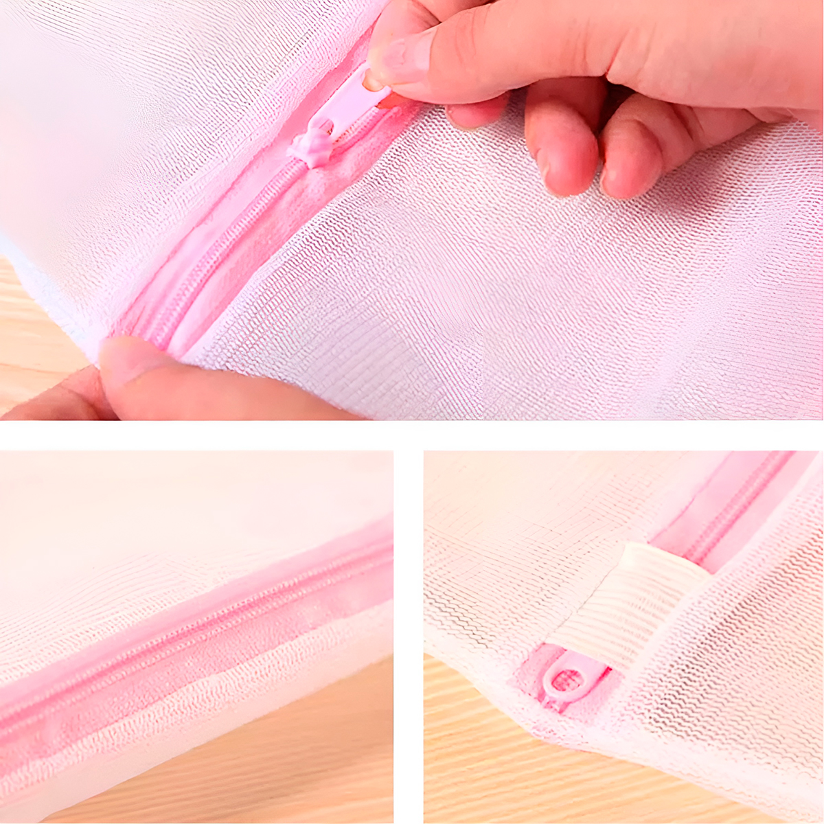 5 Sacos Protetores Poliéster Lavagem Reutilizáveis - Imagem 7