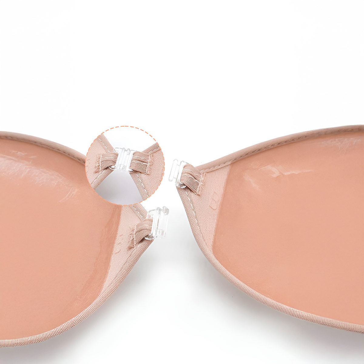 Sutiã Invisível Silicone Sem Alça Adesivo Protetor Bege Tamanho:C - Imagem 4