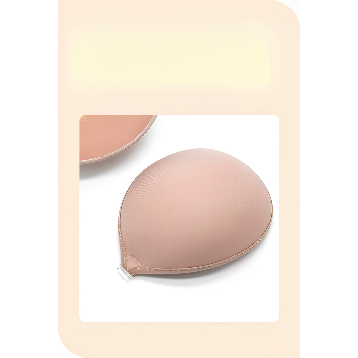 Sutiã Invisível Silicone Sem Alça Adesivo Protetor Bege Tamanho:B - Imagem 6