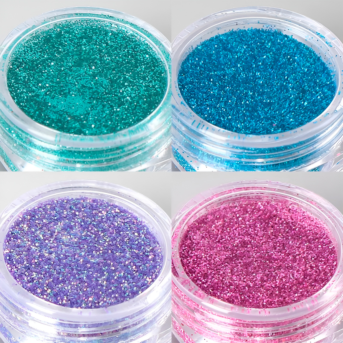 12 Potinhos Glitter Purpurina Festa Unha Brilho Nail Art - Imagem 5