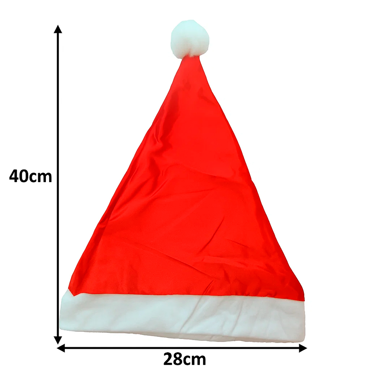 Gorro Papai Noel Tradicional Festa Natal Decoração - Imagem 2