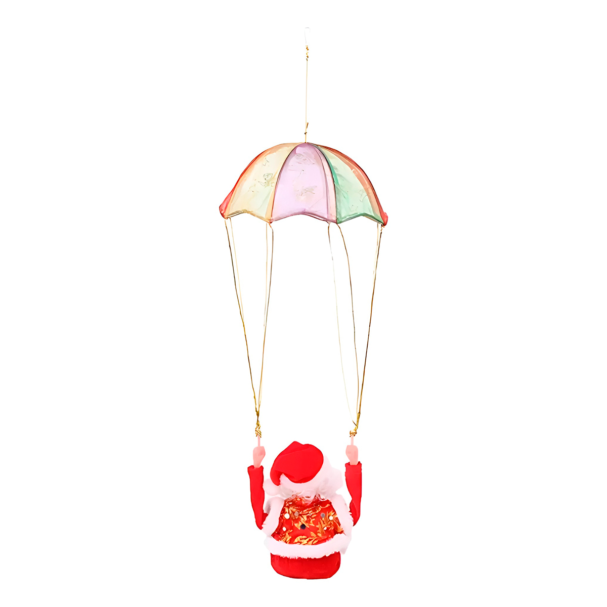 Papai Noel Paraquedista Decoração Natalina Ornamento - Imagem 6