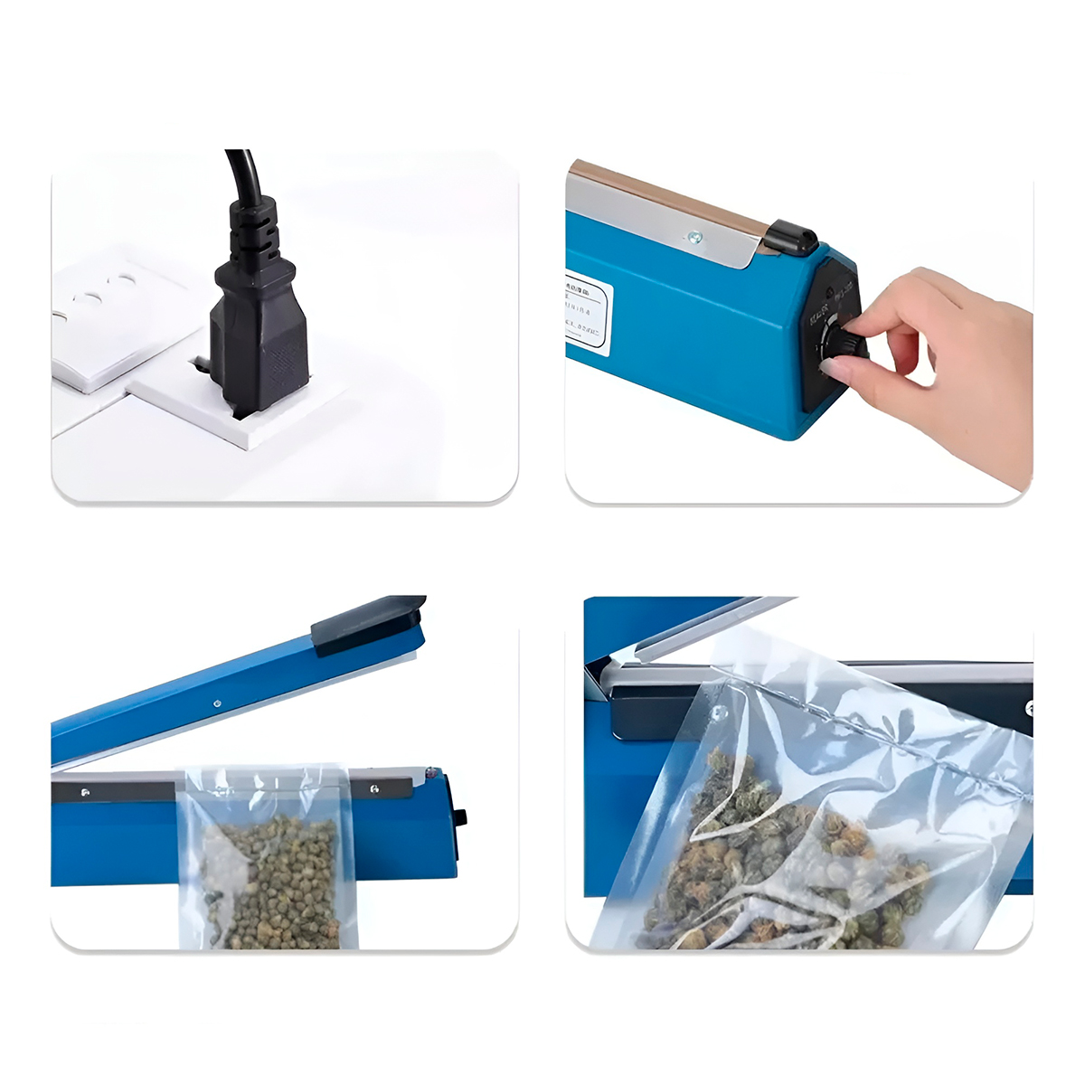 Seladora Térmica Manual Embalagens Selagem À Vácuo Voltagem:220V - Imagem 4