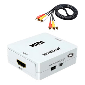 Mini Adaptador Conversor Conector HDMI para AV RCA