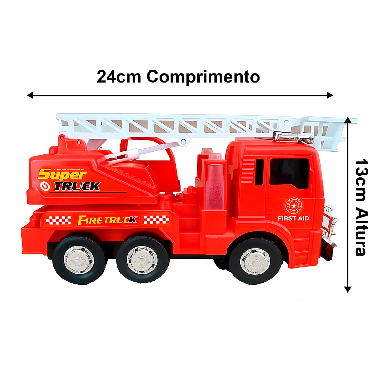Caminhão Bombeiros Brinquedo Infantil Diversão Criança - Imagem 4
