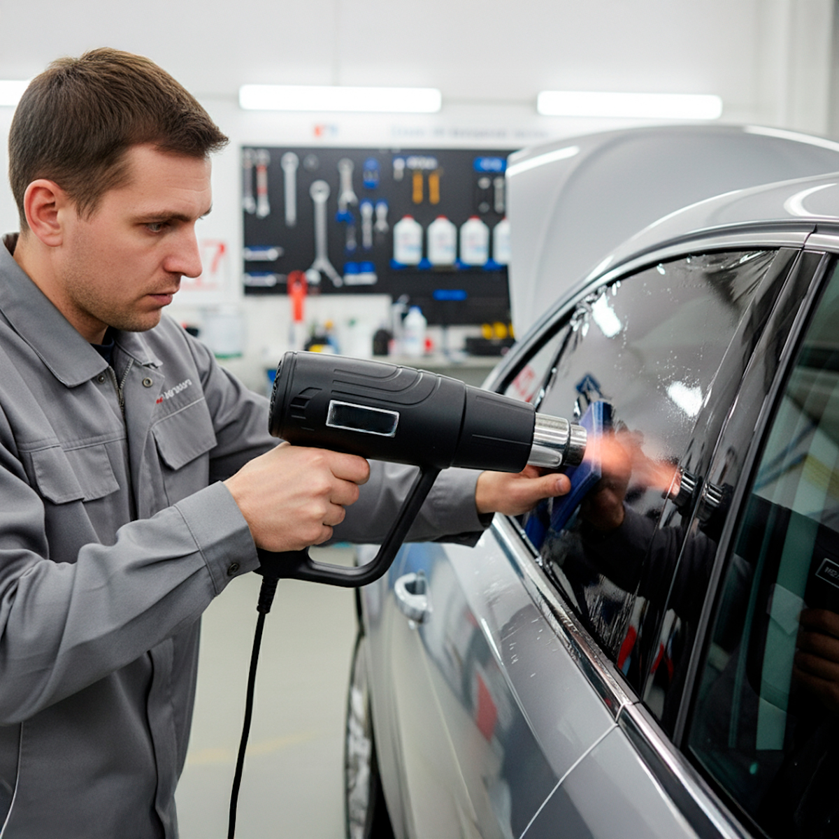 Soprador Térmico Pistola Ar Quente Envelopamento Serviços Voltagem:110V - Imagem 3