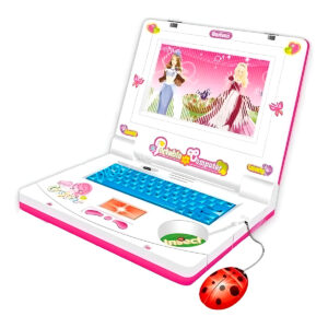 Laptop Infantil Brinquedo Educativo Divertido Musical Rosa